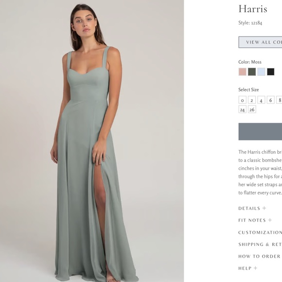 Jenny Yoo Dresses & Skirts - Jenny Yoo- Harris Eucalyptus Green Dress